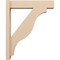 Ekena Millwork 6-in W x 26-in D x 32-in H Funston Block Rough Cedar Woodgrain TimberThane Outlooker, Primed Tan OUTUR060X26X32FST44RCPR - alternate 5